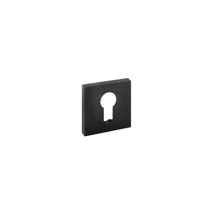 Розетка DOORLOCK M03/S PZ Black matt (черная матовая), квадратная розетка