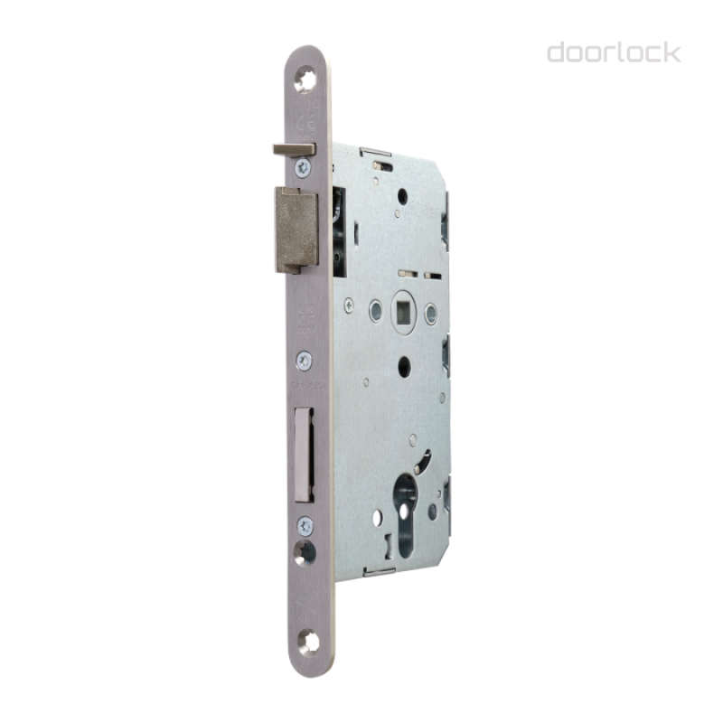 Замок дверной огнестойкий DL 1769SL/E/65mm/SS/L, автоматическое запирание, антипаник функция E, нержавеющая сталь
