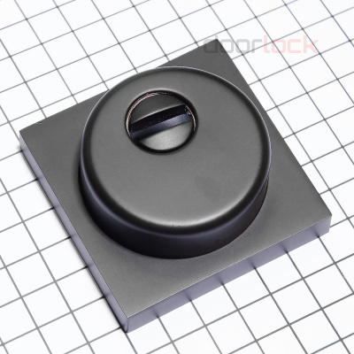 Броненакладка защитная врезная DL PRO6225S CP (полированный хром), квадратная розетка, HRC50