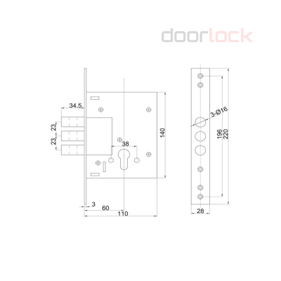 Замок DOORLOCK 9257С