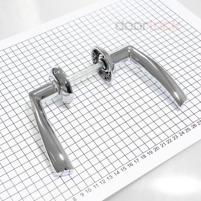 Ручка дверная DOORLOCK Vega A23R CP