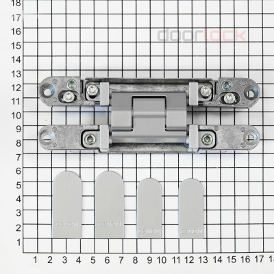Дверная петля CEMOM ESTETIC 1821/A  скрытая 3D 8060 матовый хром