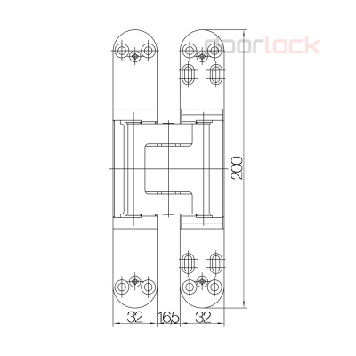 Петля SIMONSWERK TECTUS TE 540 stainless steel look (покрытие под нержавеющую сталь)
