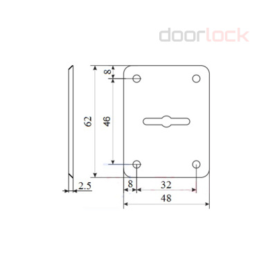Ключевина для сувальдного замка DL S03/L
