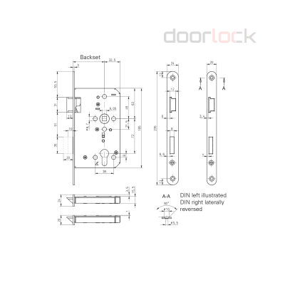 Корпус огнестойкого замка Eco Schulte GBS 81
