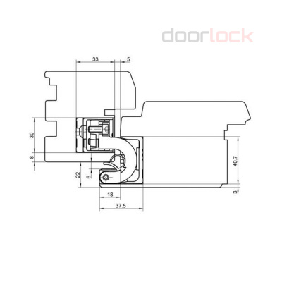 Петля SIMONSWERK Tectus TE 680 F1 (полиэфирное покрытие под матовый хром)